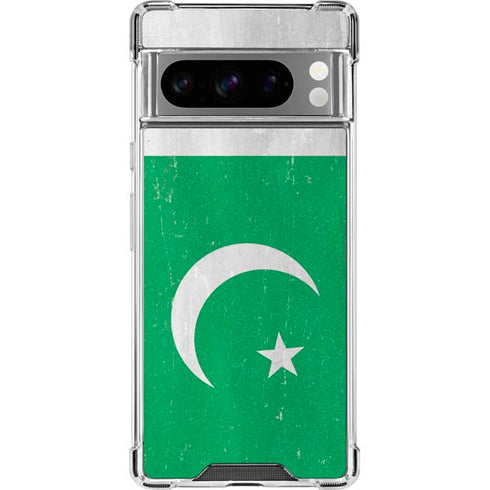 Pakistan Flag Distressed Google Pixel 8 Pro Clear Case
